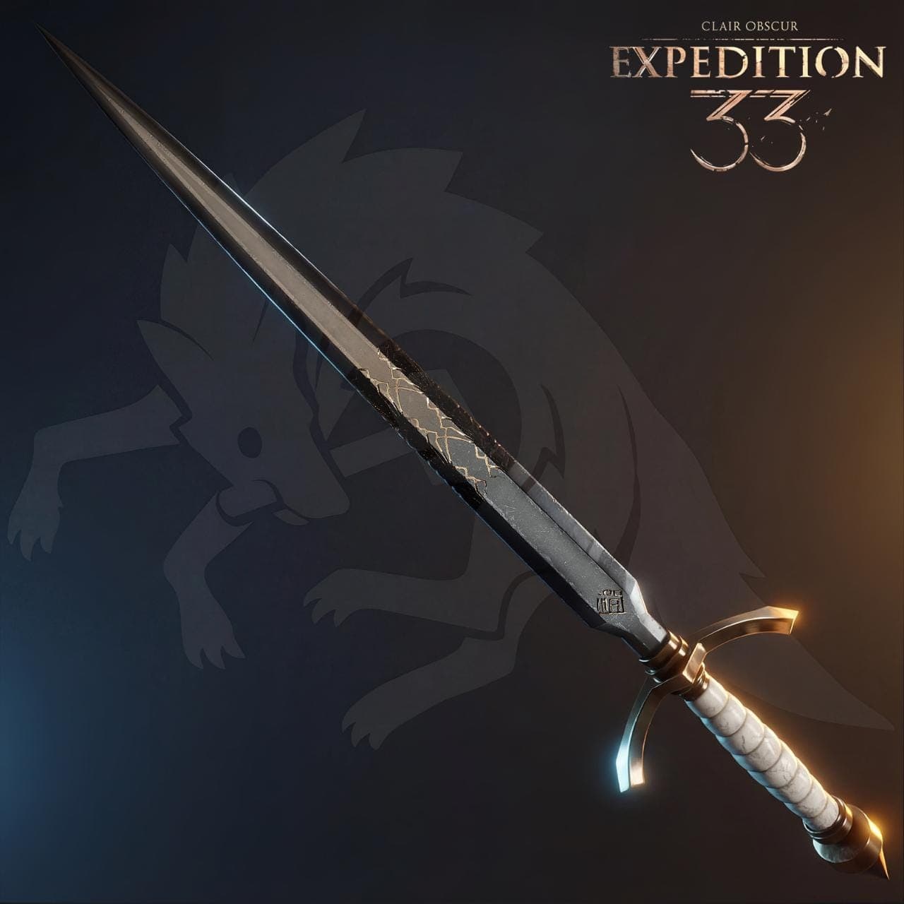 Gustave / Verso Short Sword — 3D Printed Cosplay Weapon Inspired by Clair Obscur: Expedition 33